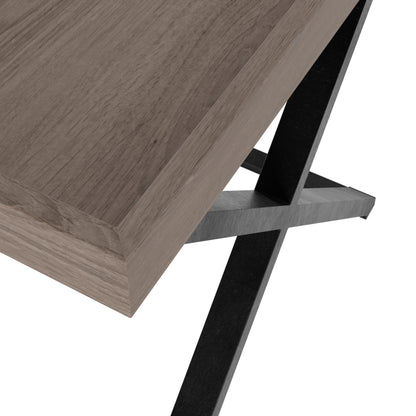 Parma Grey Ages Oak Cross Leg Tray Side Table