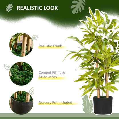 Fike Compact Artificial Bamboo Desk Tree In Pot For Indoor Display 60cm