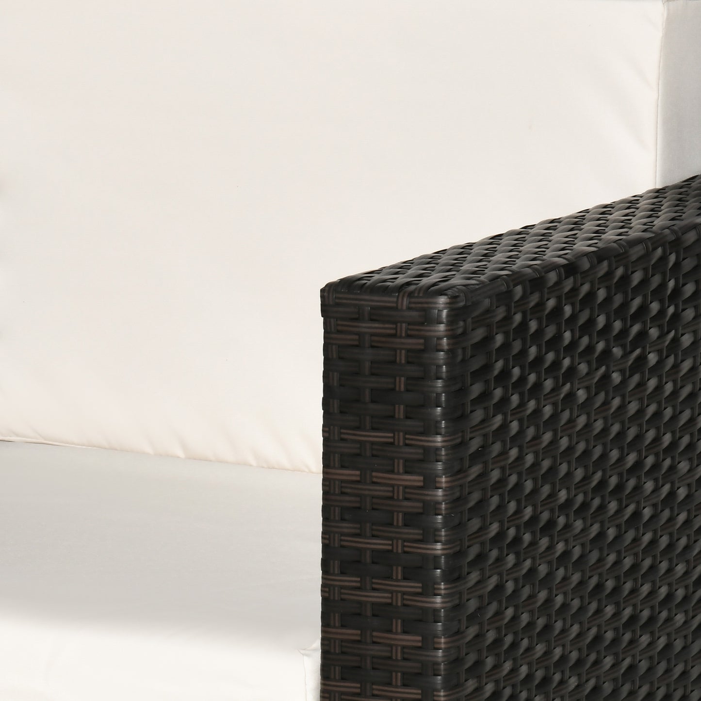 Rado Brown Rattan Single Outdoor Armchair With Armrests
