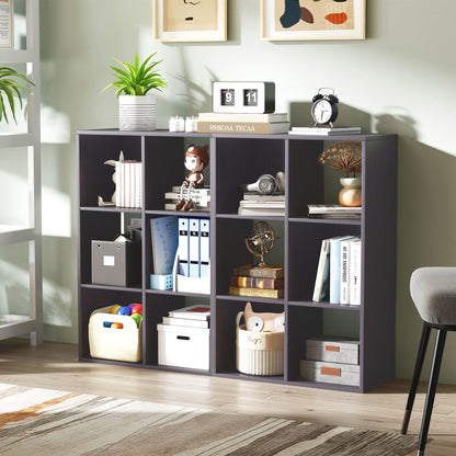 Fahe Wooden Grey 6 Cube Storage Bookcase