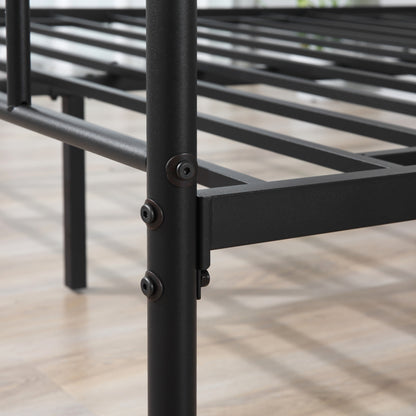 Palo 4FT6 Double Metal Bed Frame with Headboard and Footboard