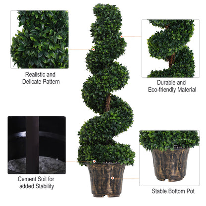 Badola Set Of 2 Artificial Rose Plants In Yellow And White Colour Finish