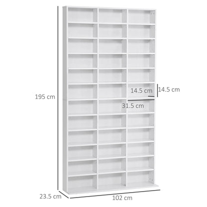 Vemini Wood White Storage Unit With 33 Adjustable Compartments
