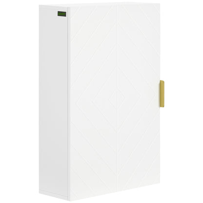 Mivi Hano Over Toilet Wall Mounted Storage Cabinet With Adjustable Shelving White