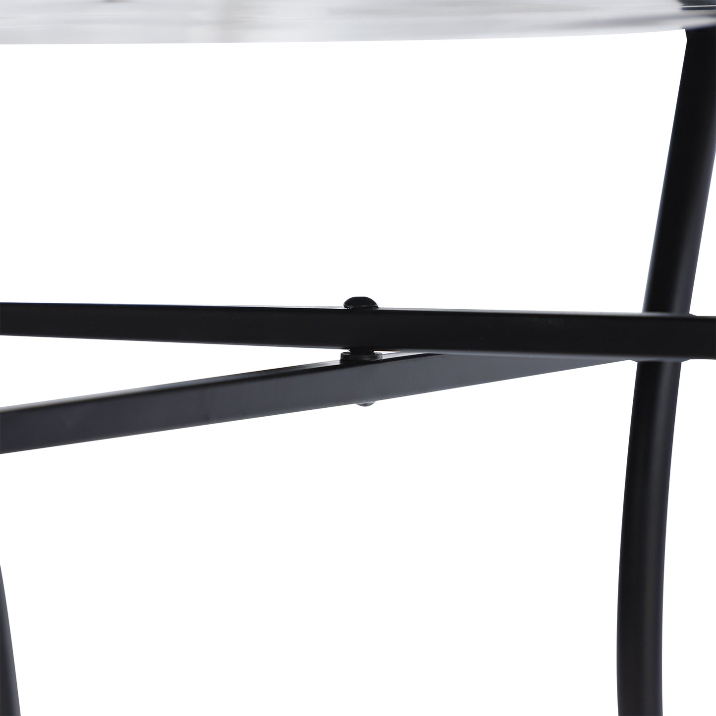 Lerava Ceramic Orange And White Round Mosaic Outdoor Bistro Table