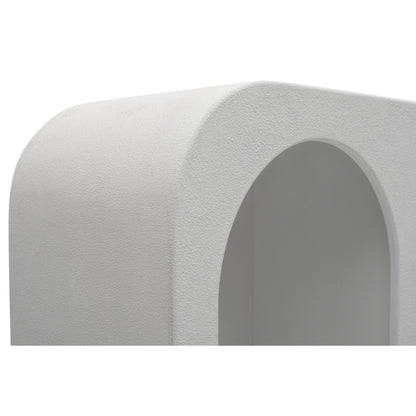 Atlanta White Abstract Shelving Display Unit with Open Storage