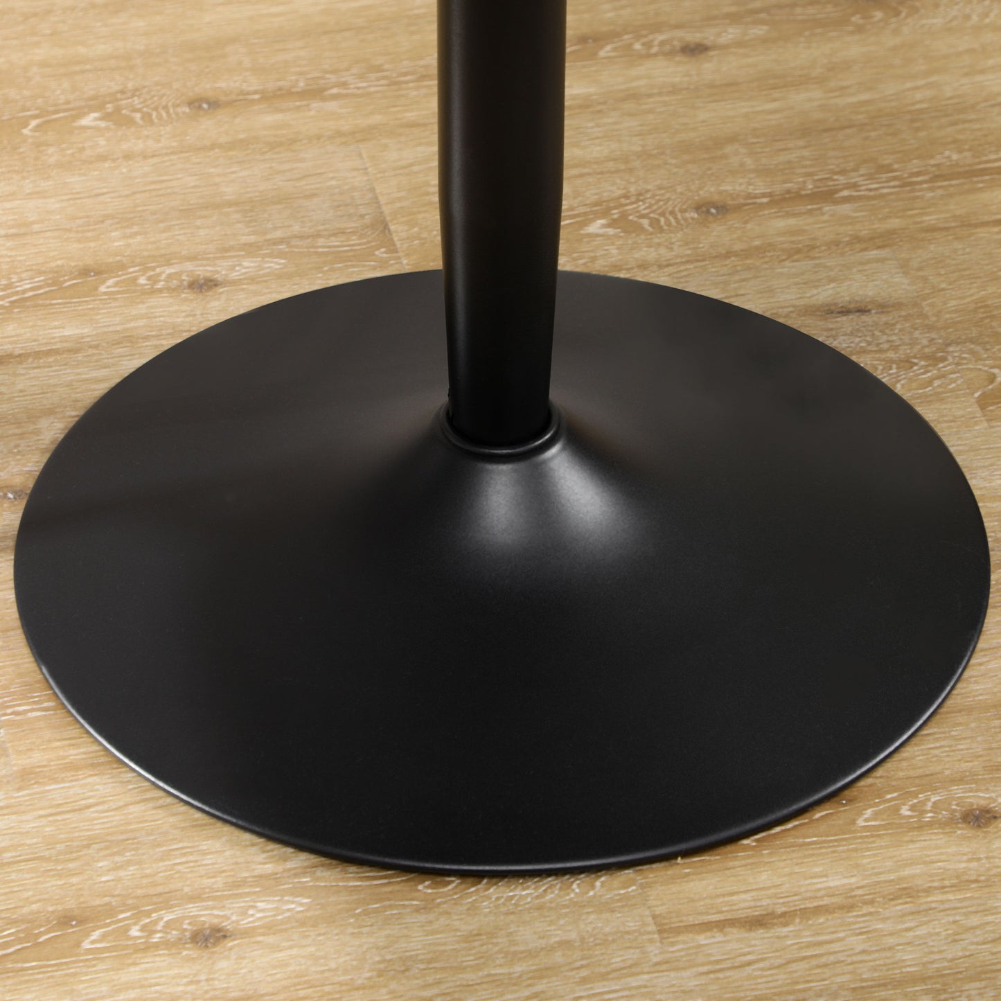 Reveva 70cm Metal Black Minimal Round Dining Table For 2