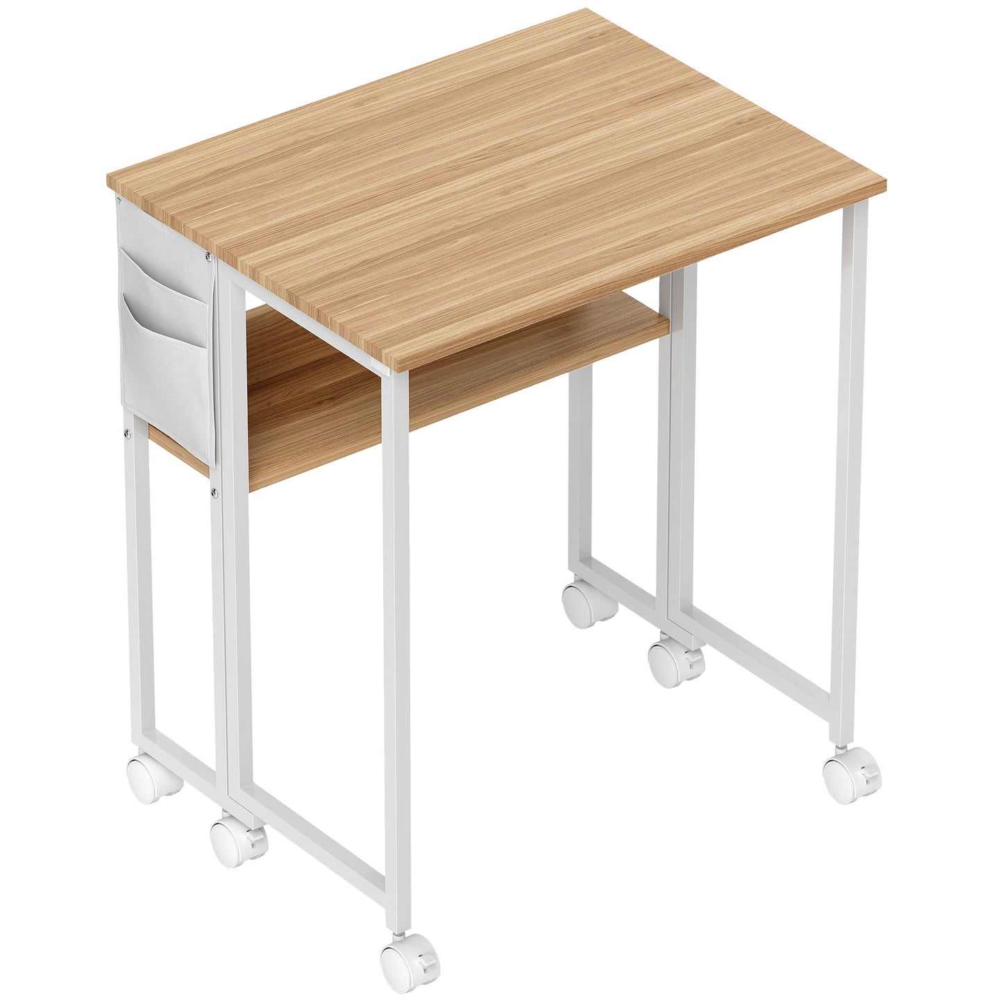 Noni 63cm Wooden Natural Drop Leaf Writing Desk