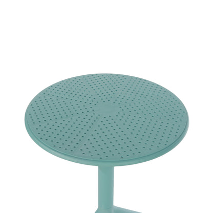 Yozgat Sky Blue Outdoor 3 Piece Cala Bistro Table And 2 Chair Set