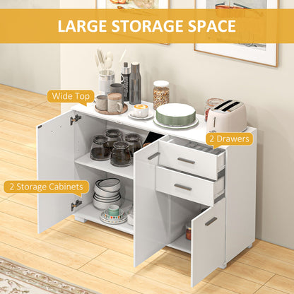 Fini Refa White Modern Sideboard 2 Drawers 3 Doors