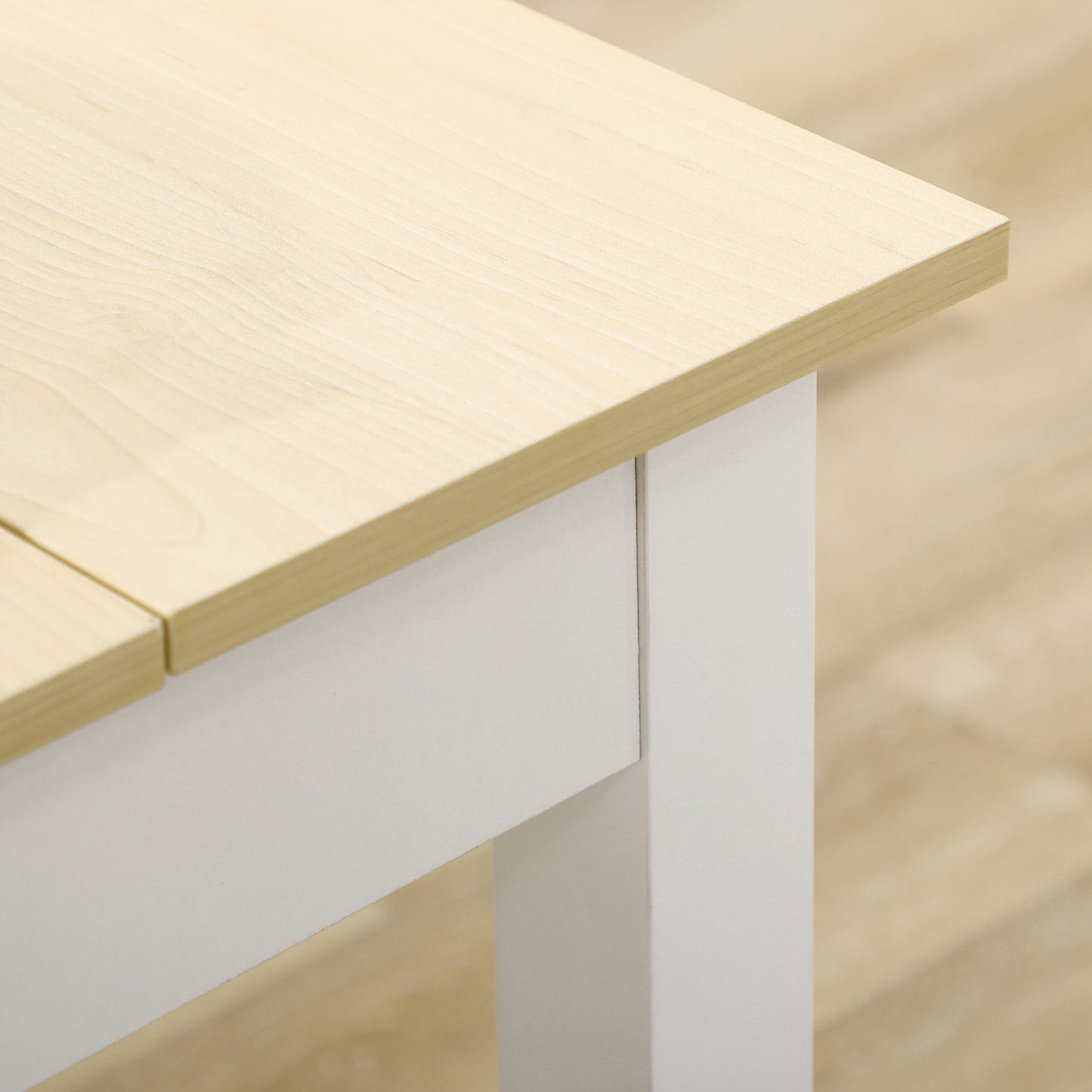 Rive Wooden Oak Dining Table Seating 4 To 6 With Thick Legs