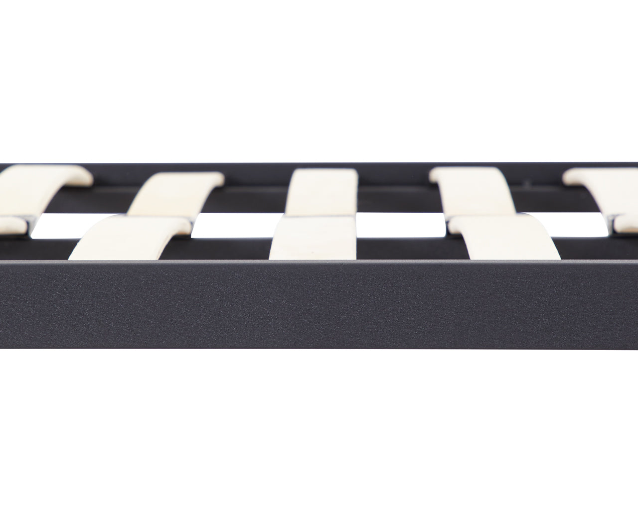 France Black Metal 3ft Single Bed with Headboard and Footboard