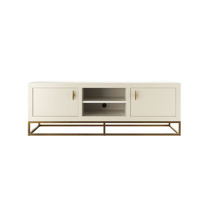 Curitiba Cream Shagreen 2 Door TV Unit