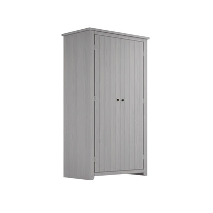 Tralee Grey Wooden 2 Door Wardrobe