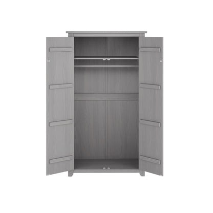 Tralee Grey Wooden 2 Door Wardrobe
