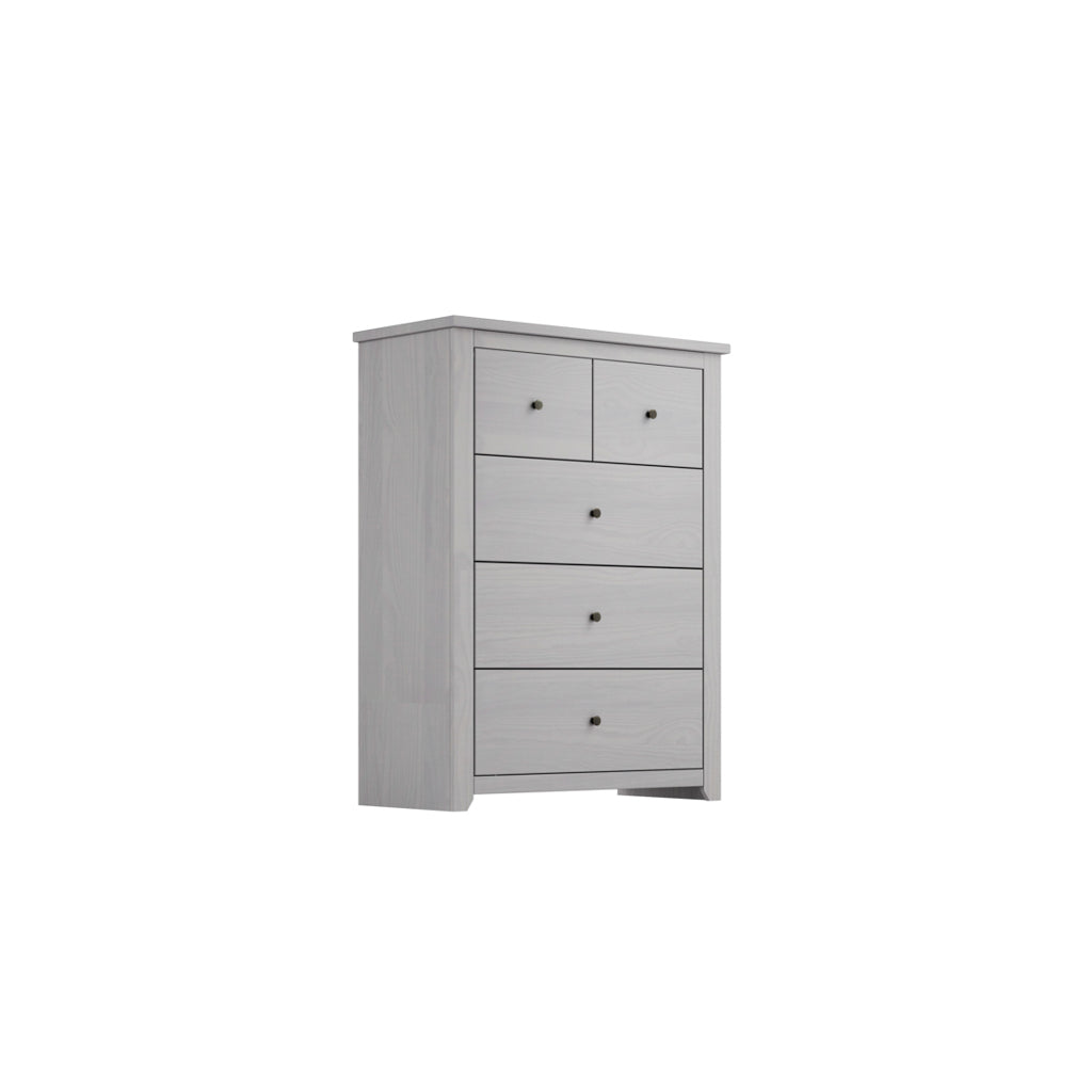 Tralee Grey Washed Wooden 3+2 Storage Chest