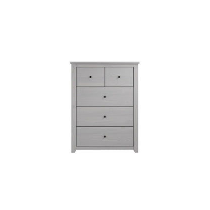 Tralee Grey Washed Wooden 3+2 Storage Chest