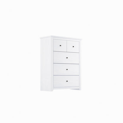 Tralee White Washed Wooden 3+2 Drawer Storage Chest