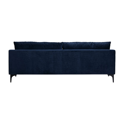 Madrid Midnight Blue Velvet Three Seater Sofa