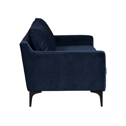 Madrid Midnight Blue Velvet Three Seater Sofa