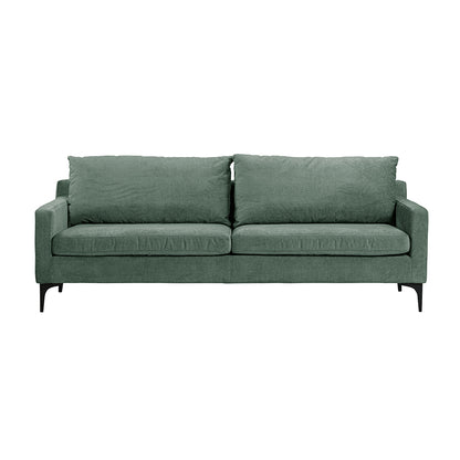 Buenafuente Green Velvet Upholstered 3 Seater Sofa