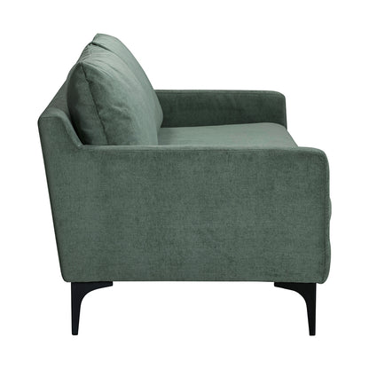 Buenafuente Green Velvet Upholstered 3 Seater Sofa