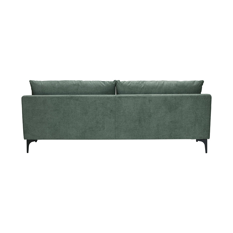 Buenafuente Green Velvet Upholstered 3 Seater Sofa