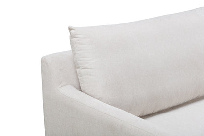 Brasília Textured Neutral Upholstered 3 Seater Sofa
