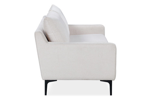 Brasília Textured Neutral Upholstered 3 Seater Sofa