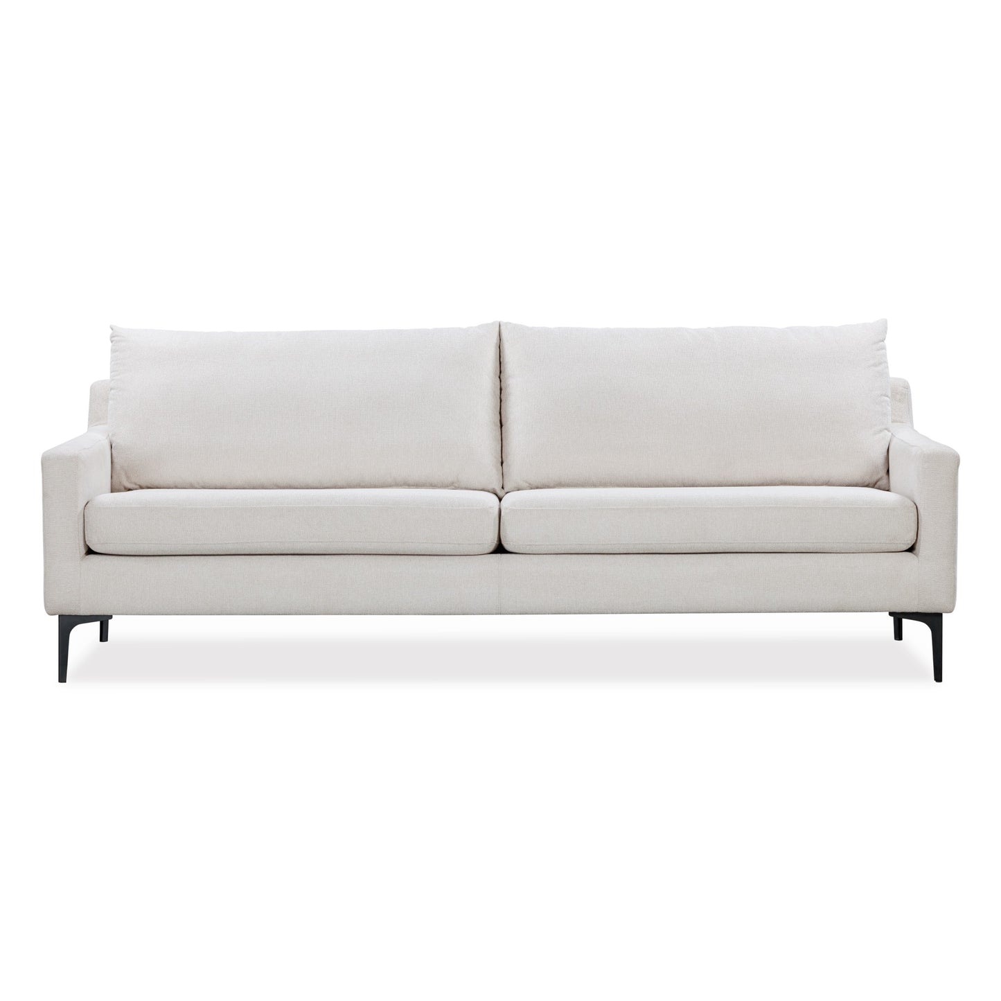 Brasília Textured Neutral Upholstered 3 Seater Sofa