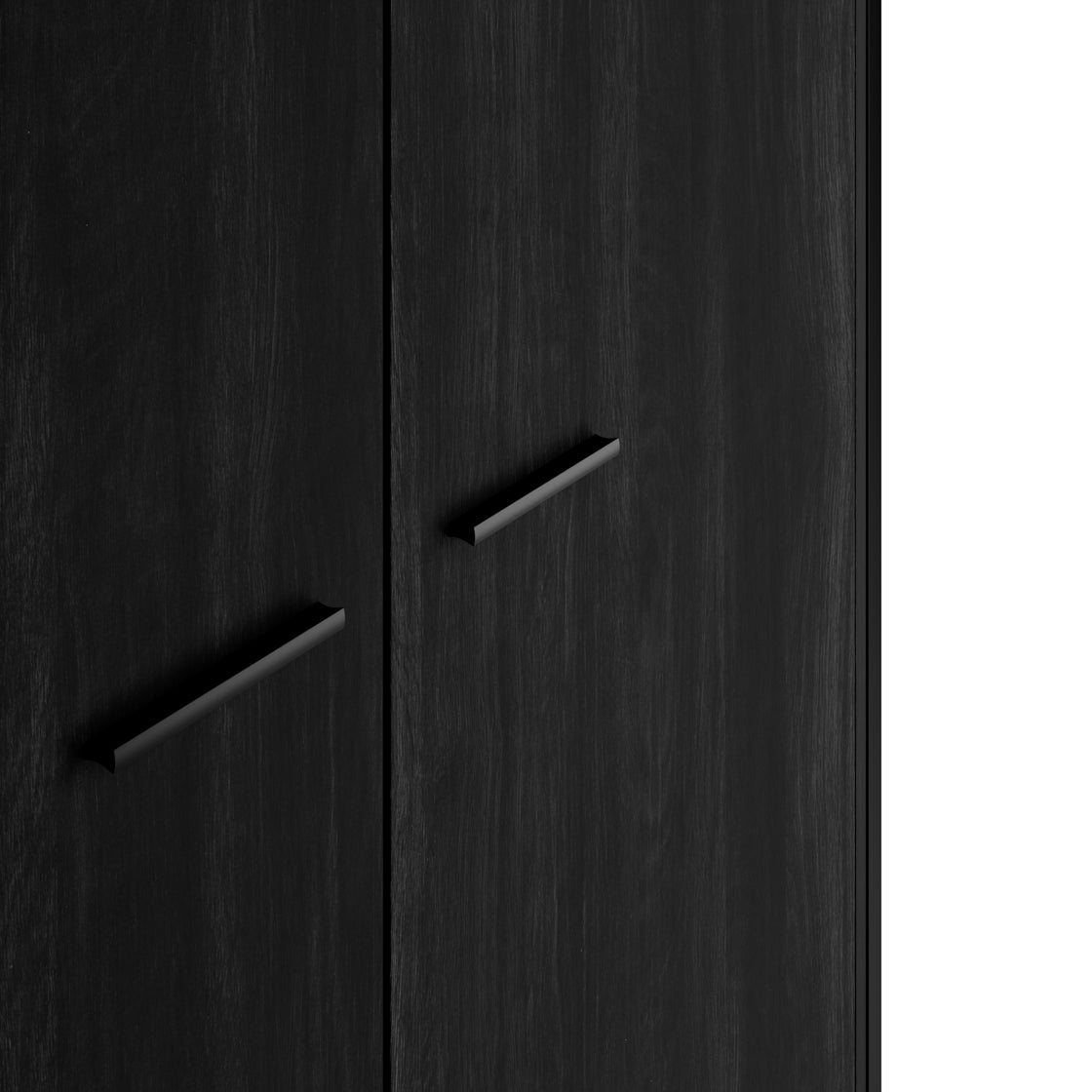 Ireland Black Wood Effect 3 Door Wardrobe 1 Drawer