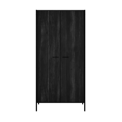 Ireland Black Wood Effect 3 Door Wardrobe 1 Drawer