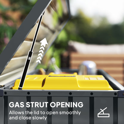 Firane Rafi Galvanised Steel Outdoor Storage Box 400 Litre Capacity