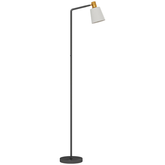 Copa Metal Black Adjustable Floor Lamp With Rotating Head And Multi Colour TemFauxrature Lighting
