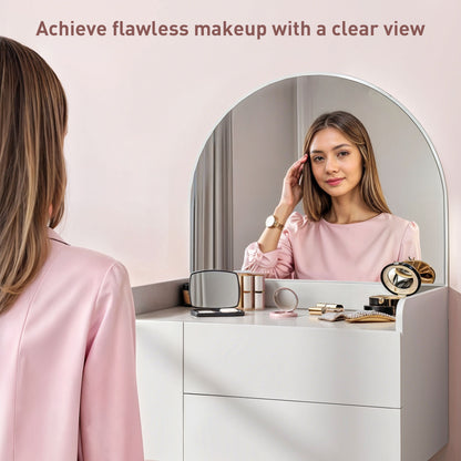 Panina White Compact Dressing Table With 3 Drawer Storage