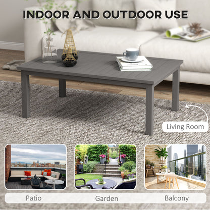 Ninori 100cm Aluminium Brown Outdoor Coffee Table