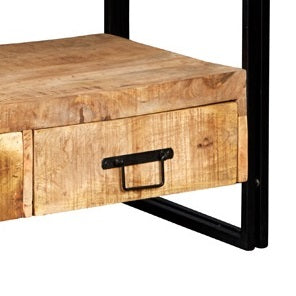 Toivakka Industrial Reclaimed Wood and Metal TV Unit 3 Drawers