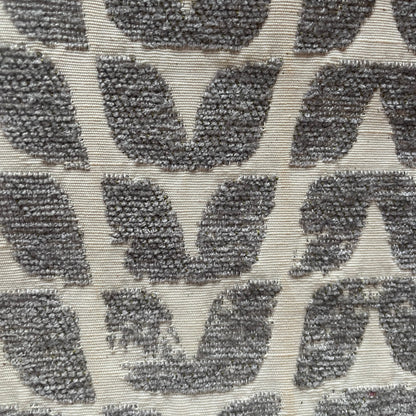 Niteroi Grey Patterned Fabric Accent Armchair