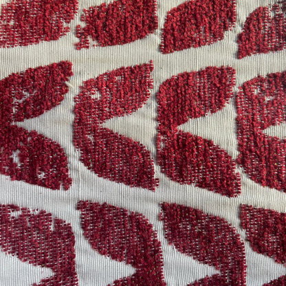 Olinda Terracotta Red Patterned Fabric Upholstered Accent Armchair