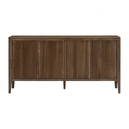 Manaus Walnut Wood Grain Four Door Sideboard