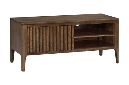 Victoria Walnut Wood Ribbed Door TV Unit