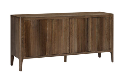 Manaus Walnut Wood Grain Four Door Sideboard