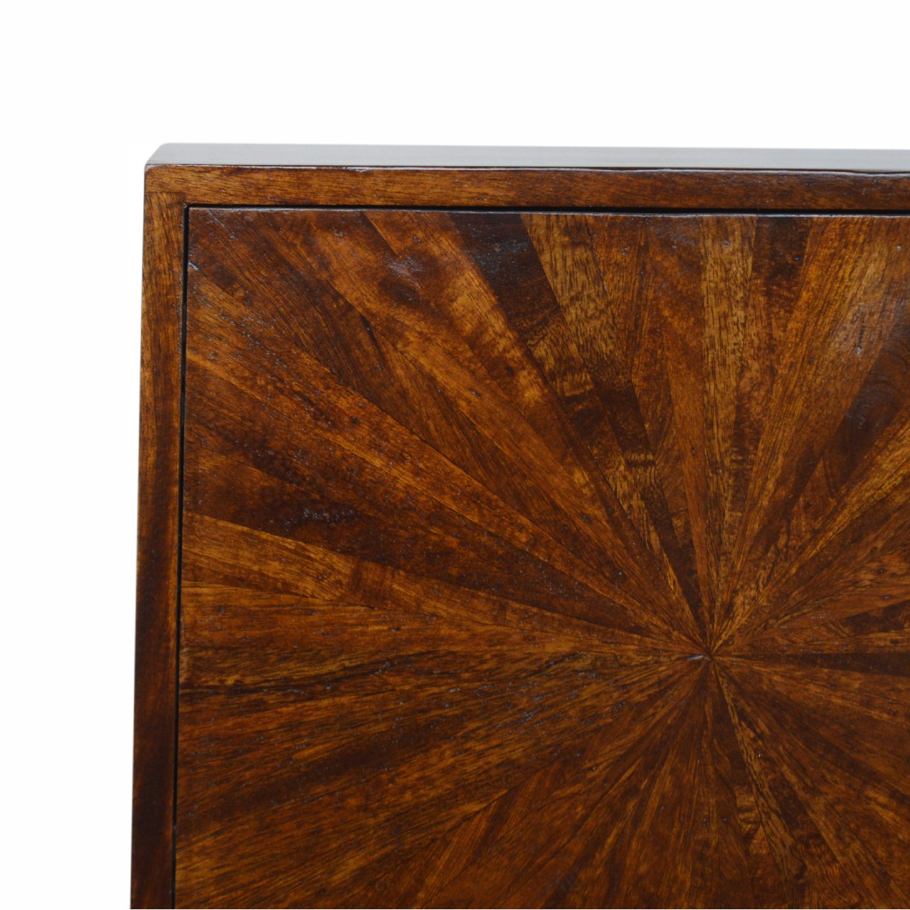 Cagliari Chestnut Mango Wood Storage Cabinet 2 Drawers