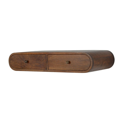 Peschiera Floating Chestnut London Console 2 Drawers