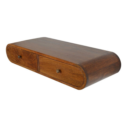 Peschiera Floating Chestnut London Console 2 Drawers