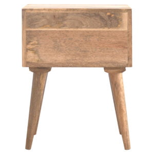 Civita Modern Natural Solid Mango Wood Bedside Table