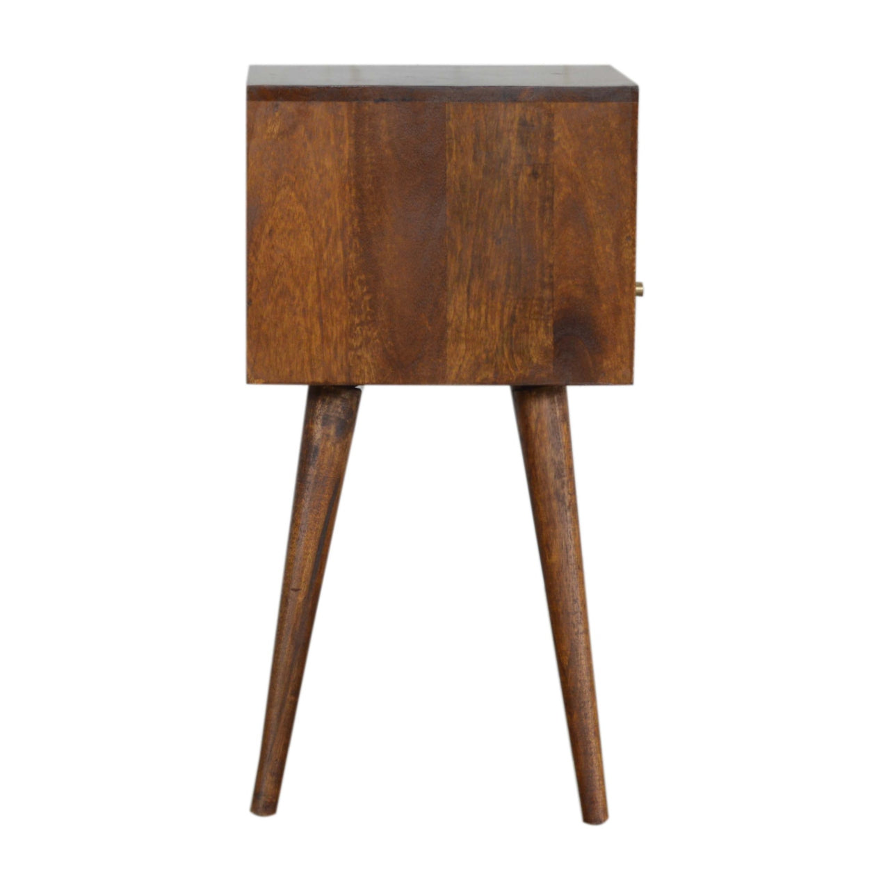 Olbia Mini Chestnut Mango Wood Bedside Table with Drawer