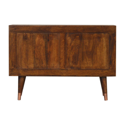 Trento Copper Sideboard with 3 Drawers and Door
