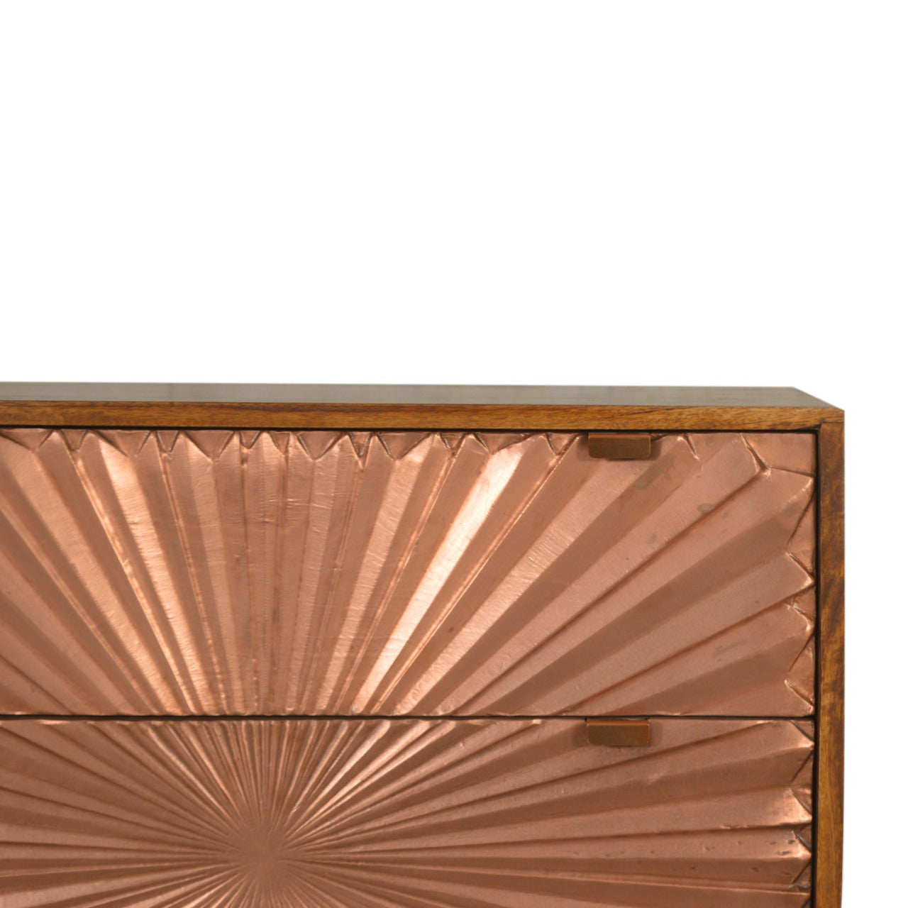 Trento Eclectic Copper Chest of 3 Drawers