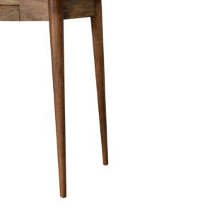 April 2 Drawer Mango Wood Cable Writing Desk